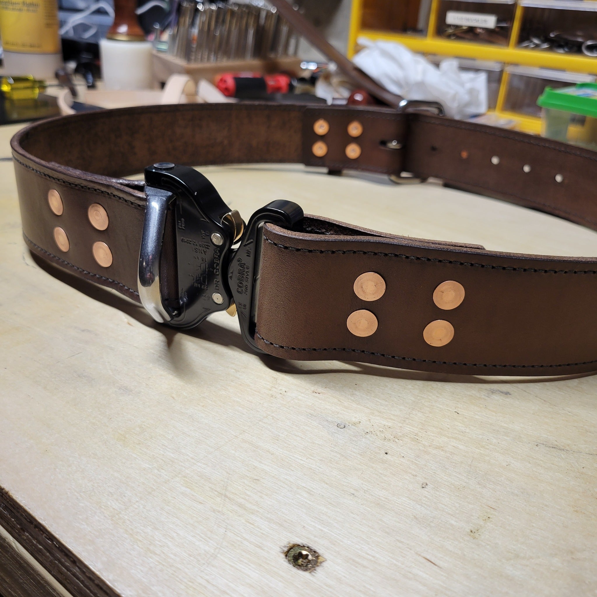 Bunker Pants Belt with Cobra Quick Release D-Ring SIZE REGULAR 40-48"
