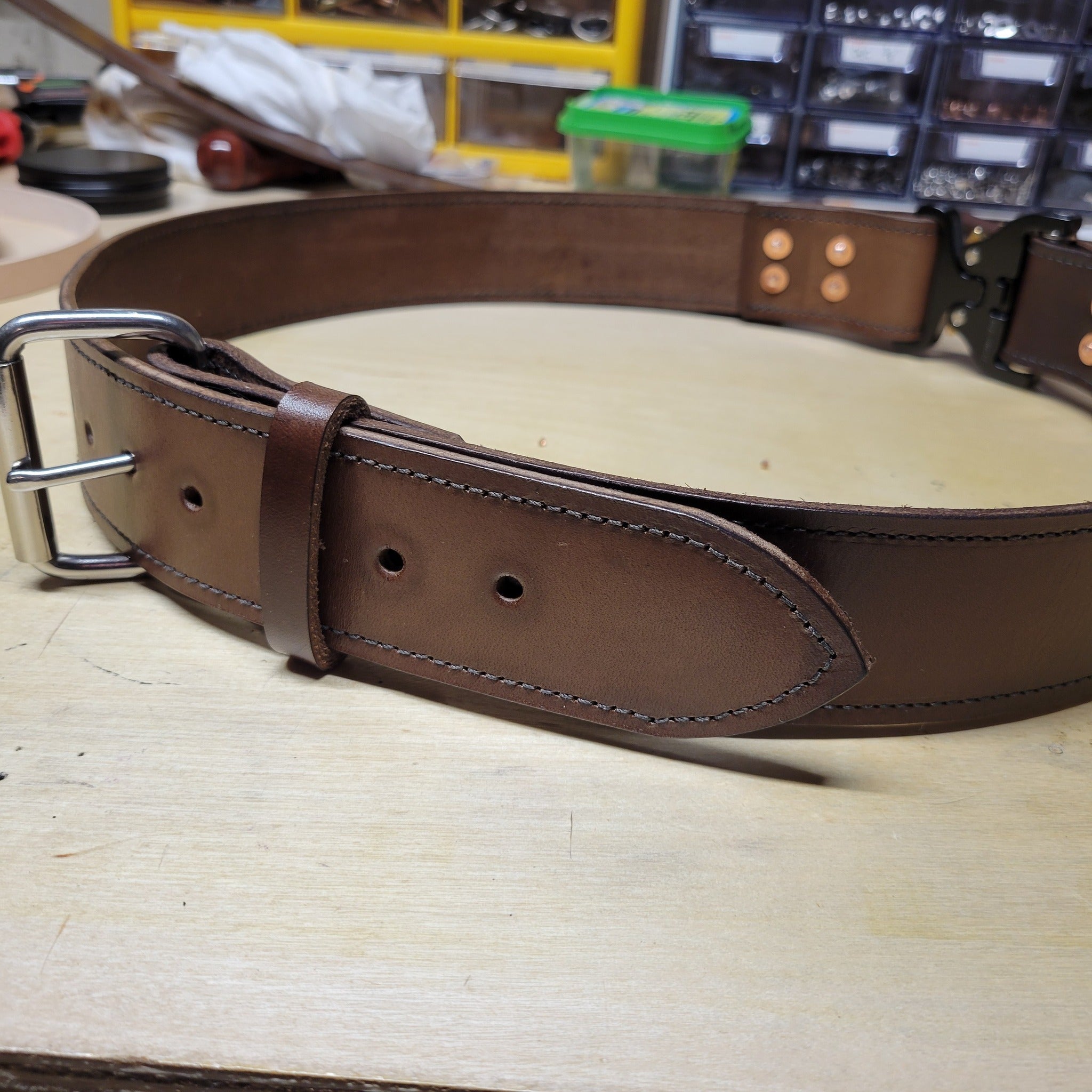 Bunker Pants Belt with Cobra Quick Release D-Ring SIZE REGULAR 40-48"