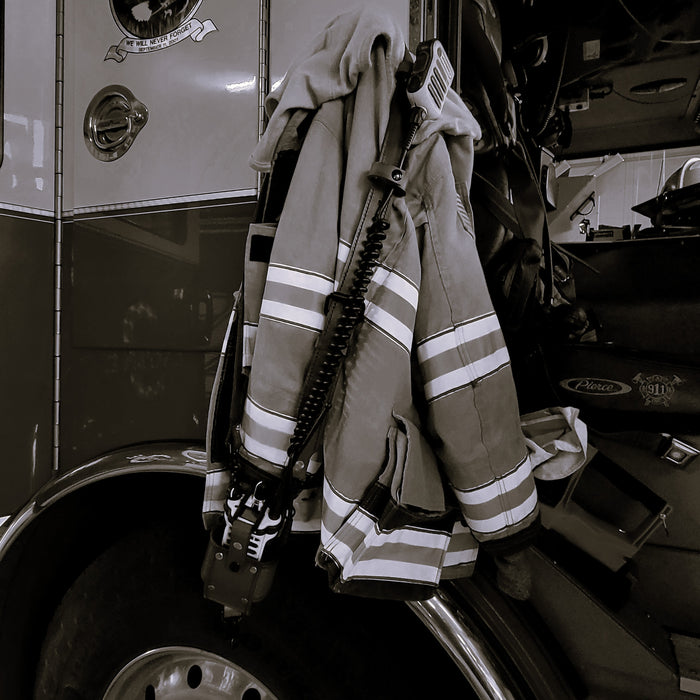 Radio strap on the apparatus