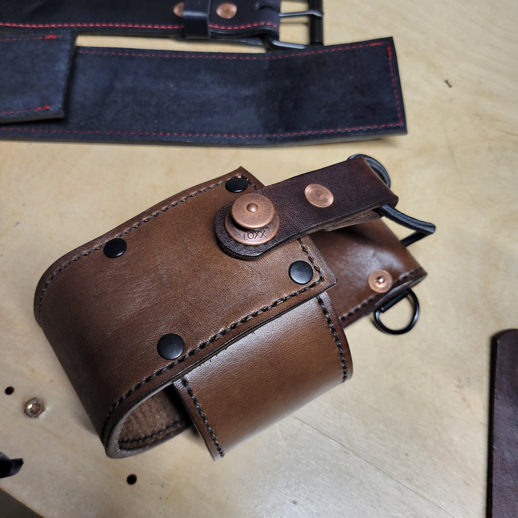 Custom Firefighter Leather Radio Strap SIZE LARGE 60-68"