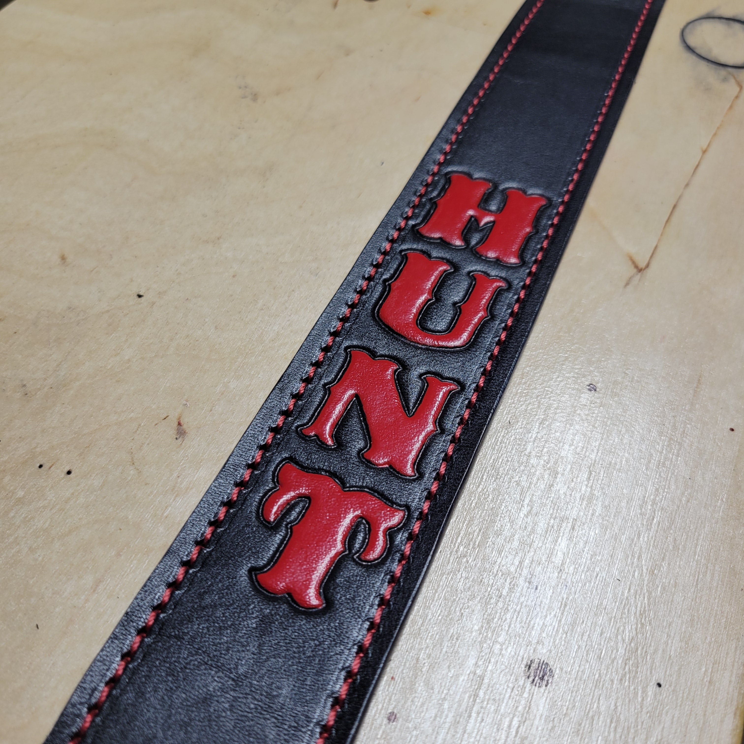 Custom Firefighter Leather Radio Strap SIZE LARGE 60-68"