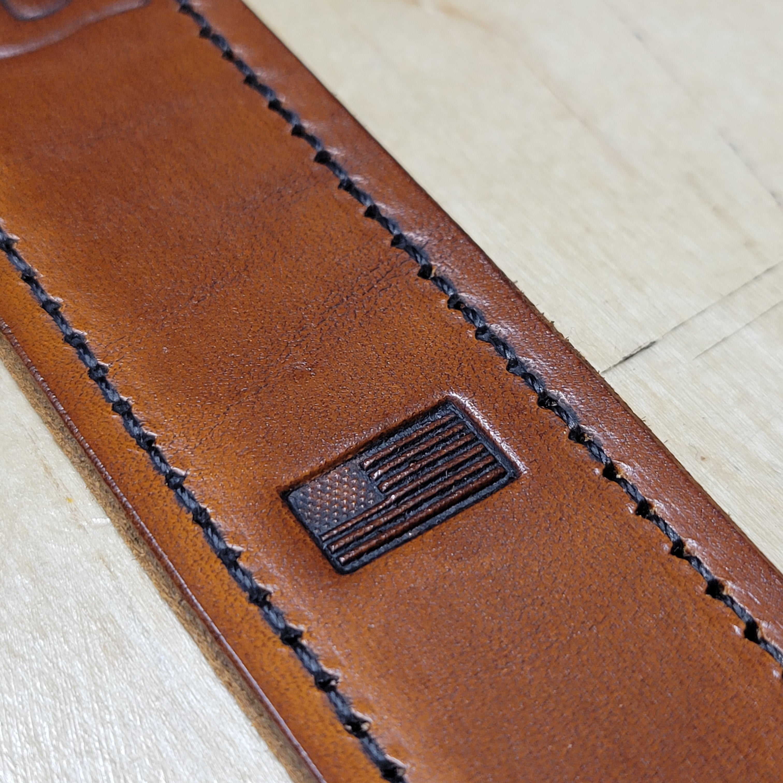 Custom Firefighter Leather Radio Strap SIZE LARGE 60-68"